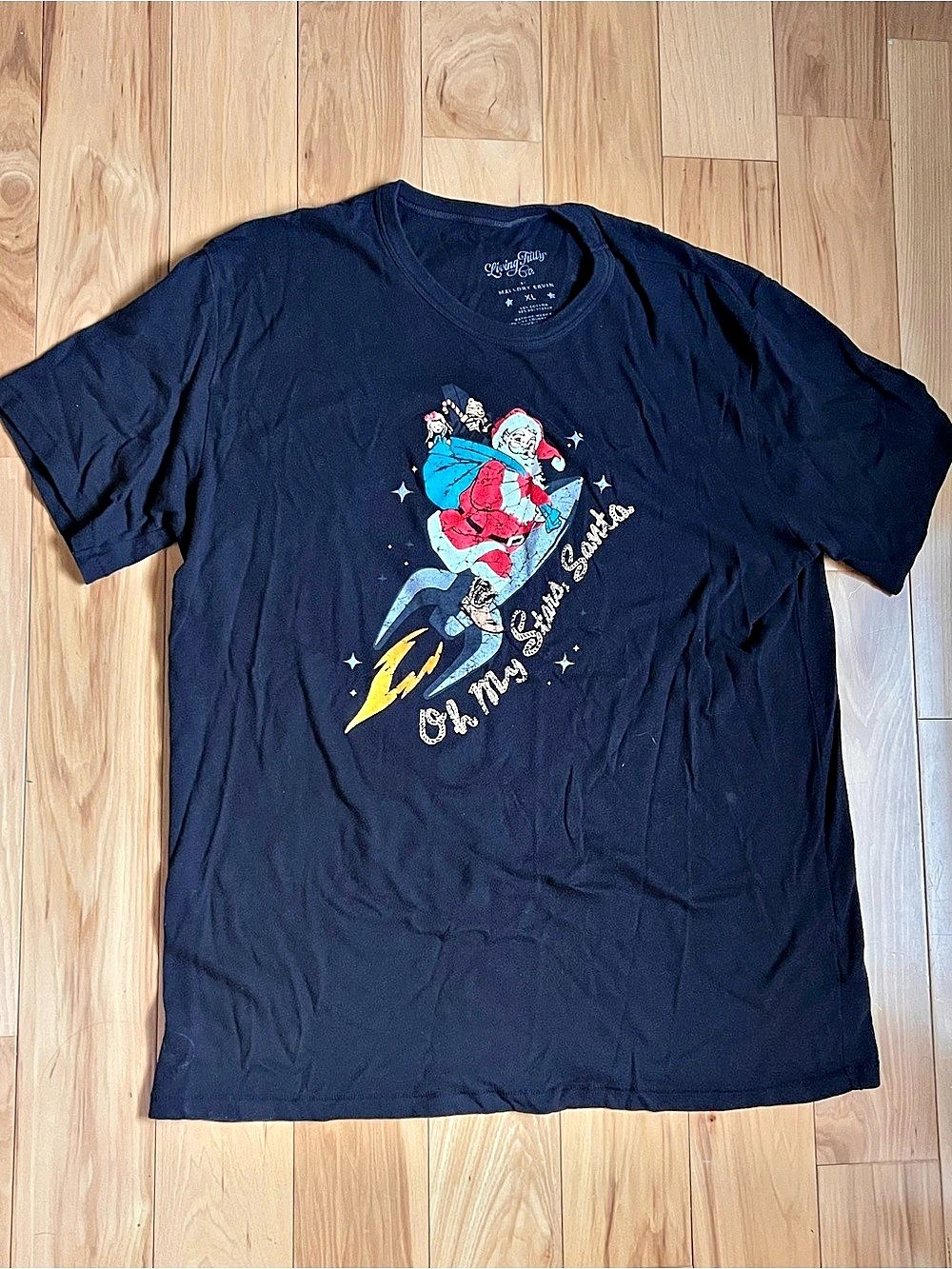 Living Fully Christmas Short Sleeve Tee XL